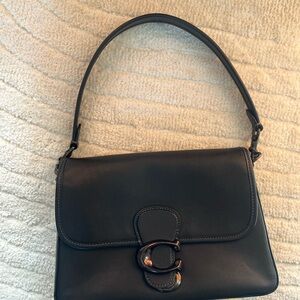 Coach Soft Tabby Black Gunmetal